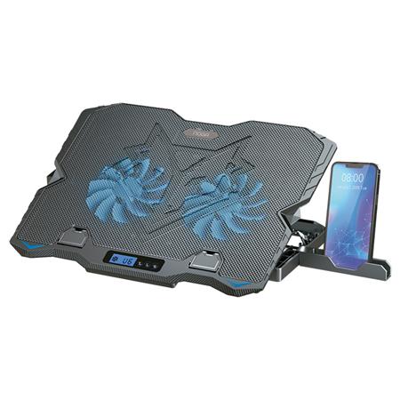 Base para Notebook con Coolers + Display LCD 